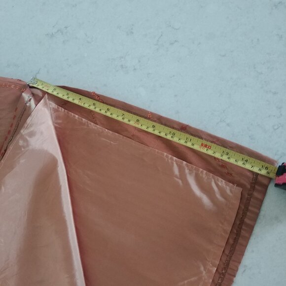 John Bentley iridescent orange midi maxi long sleeveless dress sequins 12 - Picture 14 of 16